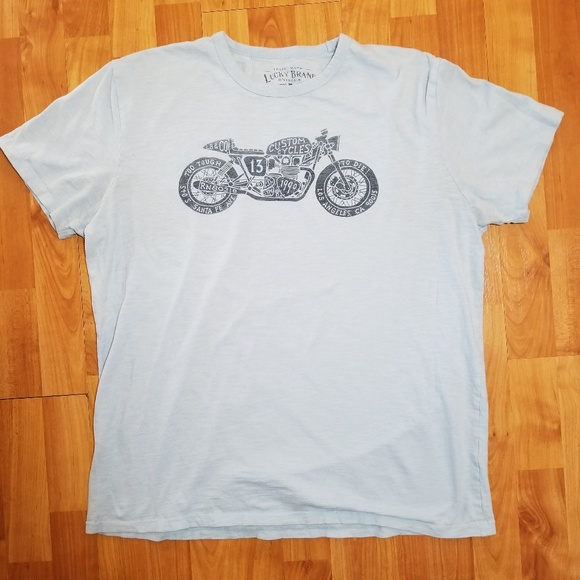 Lucky Brand Motorcycle Shirt Custom Cycles - Picture 5 of 7